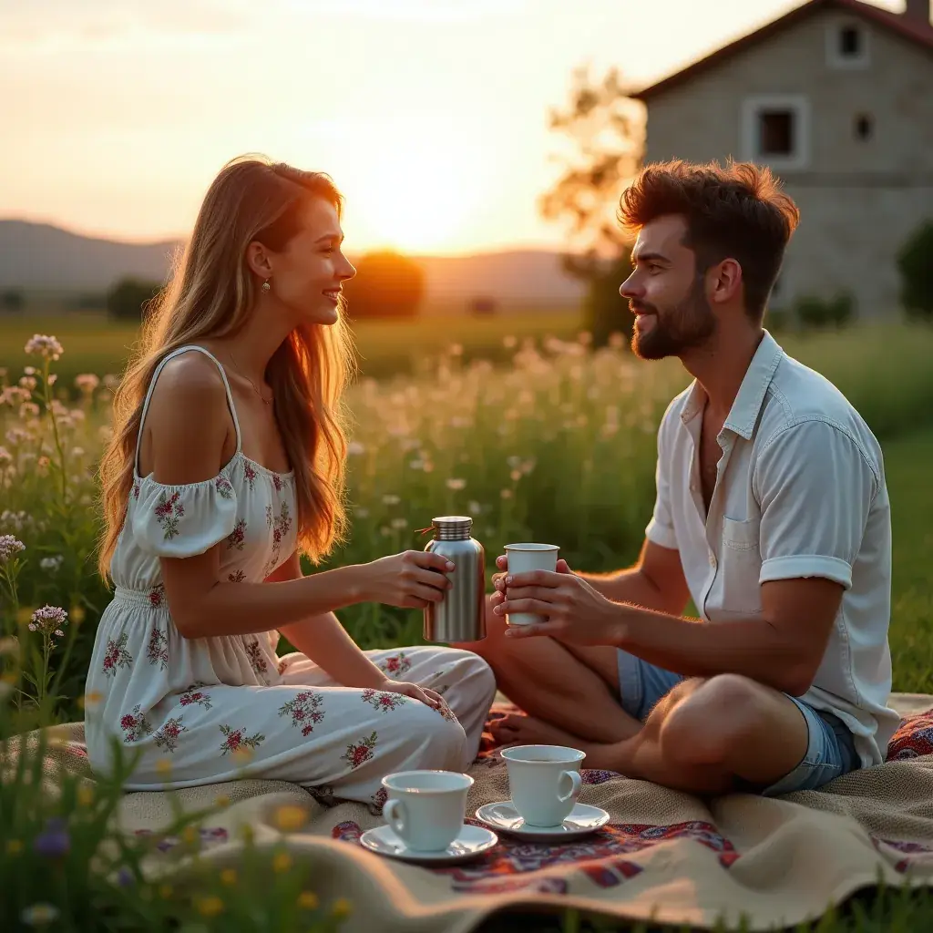 Infuzija čaja koja se ulijeva u šalicu s plavim uzorkom