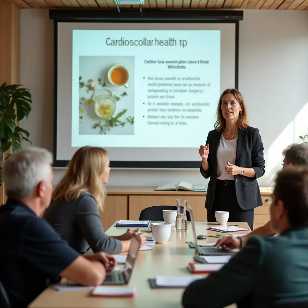 Sastavljanje čaja od ljekovitog bilja s ljubavlju u kuhinjskom ambijentu